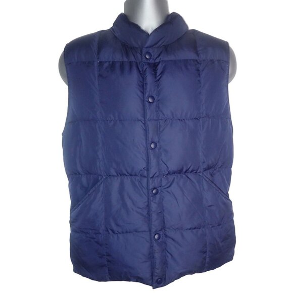 Lands' End Men's‎ Navy Puffer Vest S Navy Blue Casual Gorpcore - Picture 1 of 5